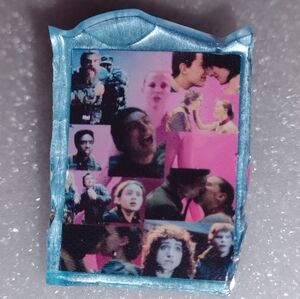 STRANGER THINGS 5 COLLAGE HANDMADE PIN FINAL EPISODE.